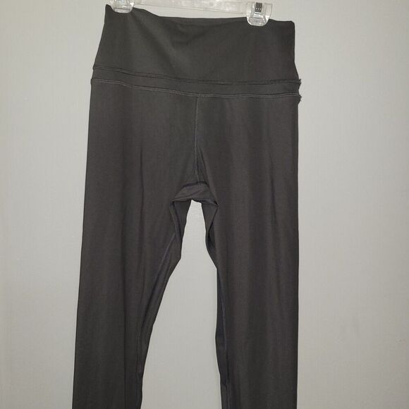 Crz Yoga Dark Charcoal Gray Leggings Athletic Ankle Length Size 4/6 Small 4 6 - Picture 1 of 7